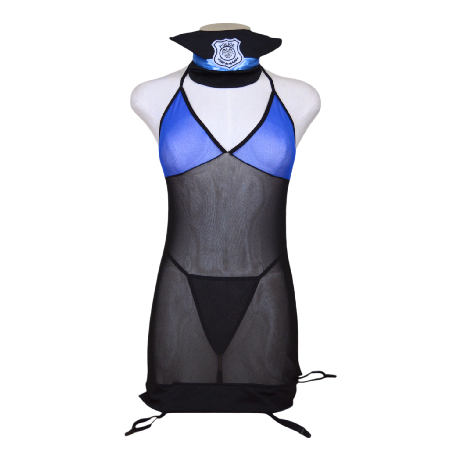 Ready to Ship 34D/DD S/M Bottom - Officer Security Cosplay Dance Costume Plunge Bra Halloween main image 0