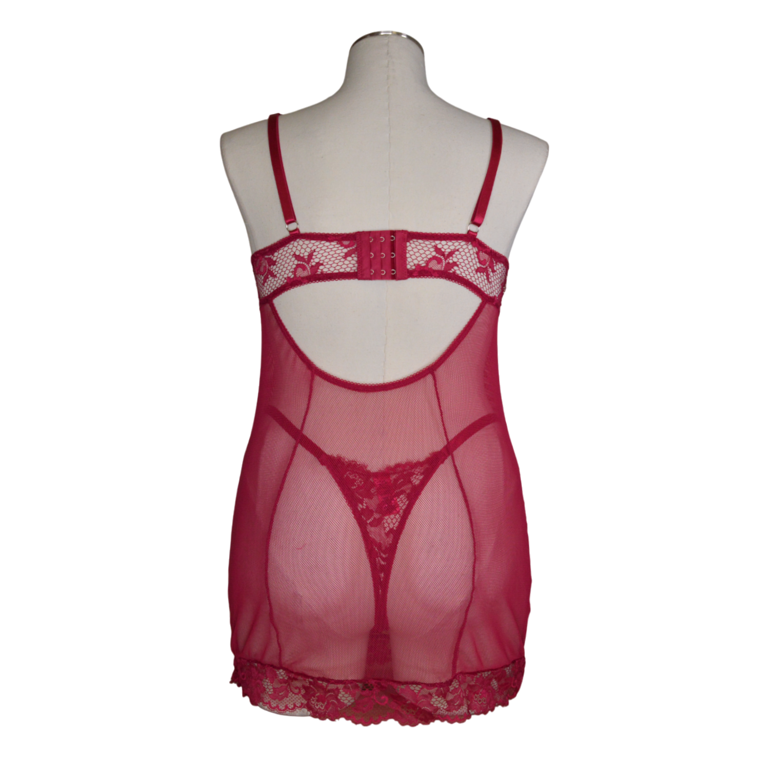 417 Black Cherry Demi Cup Chemise