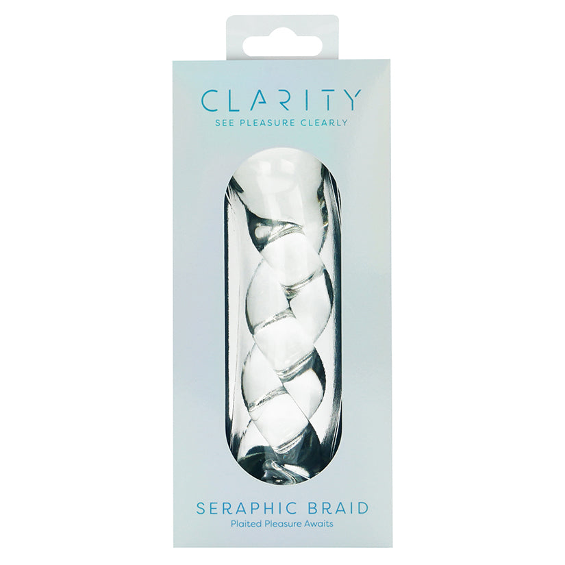 Clarity Seraphic Braid Glass Dildo