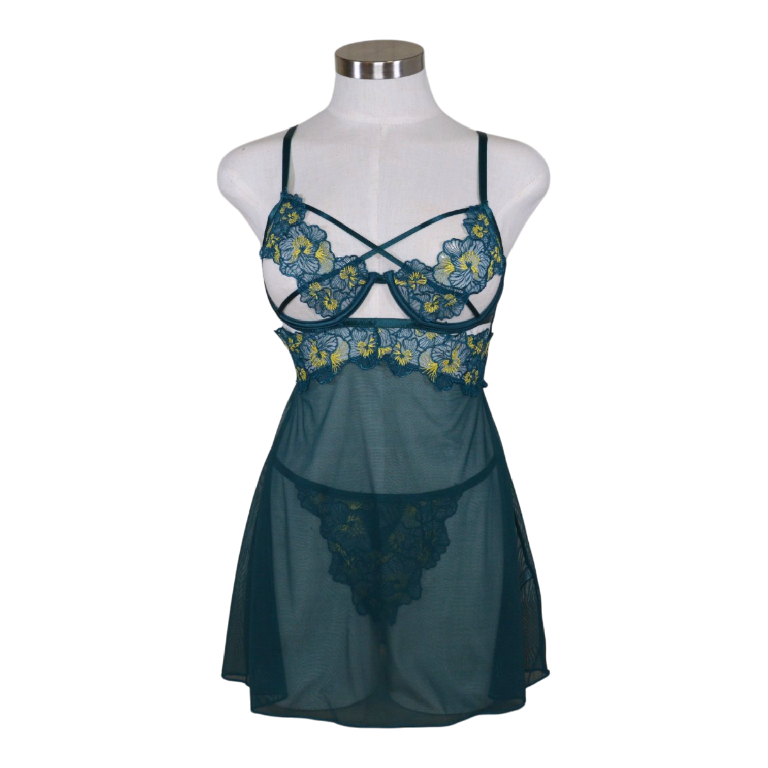 7412149 Strappy Floral Babydoll
