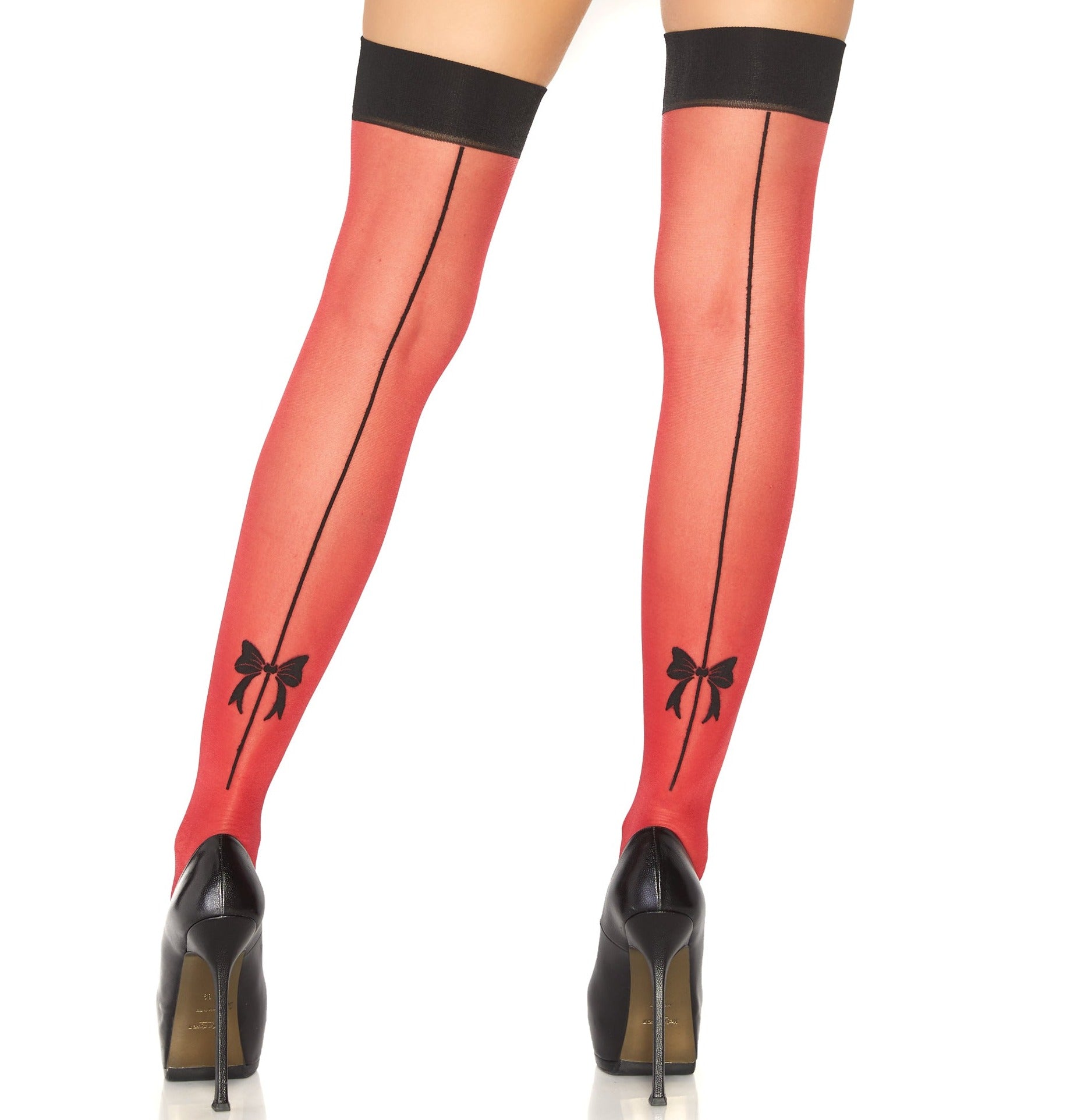 1083 Bow Backseam Stockings