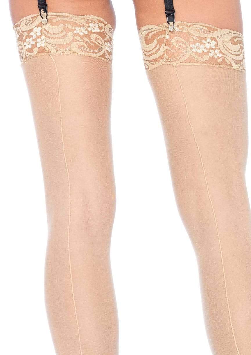 1101 Sheer Stockings With Backseam