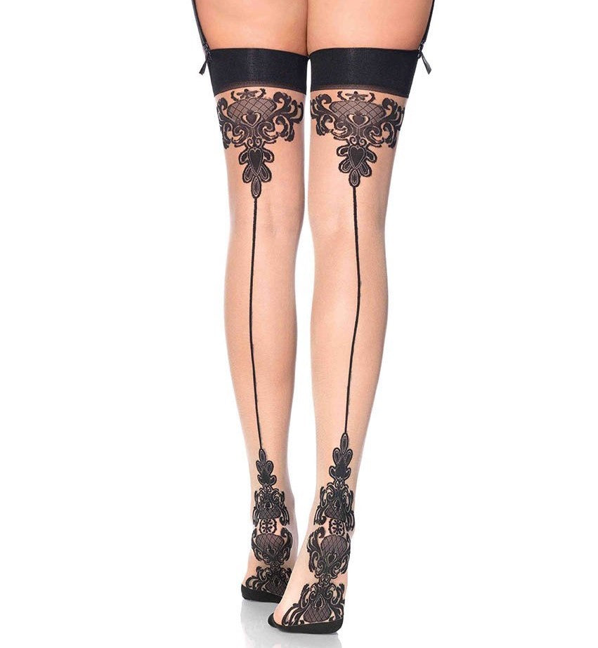 1109 Baroque Backseam Stocking