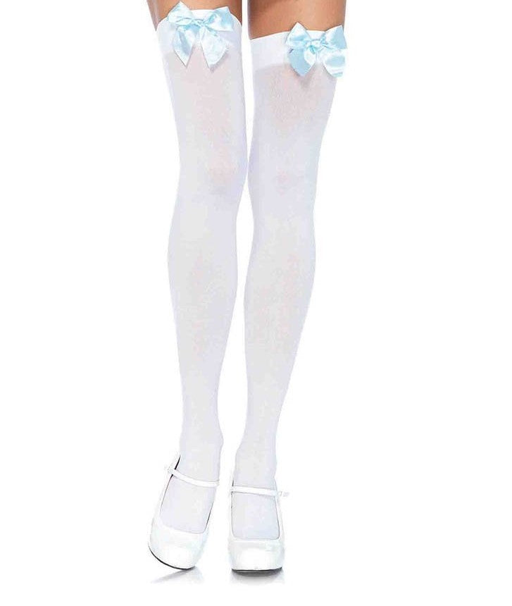 6255 Sheer Lace Top Thigh Highs