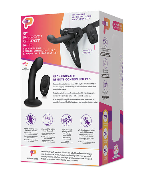 Pegasus 6" Rechargeable P-Spot G-Spot Peg