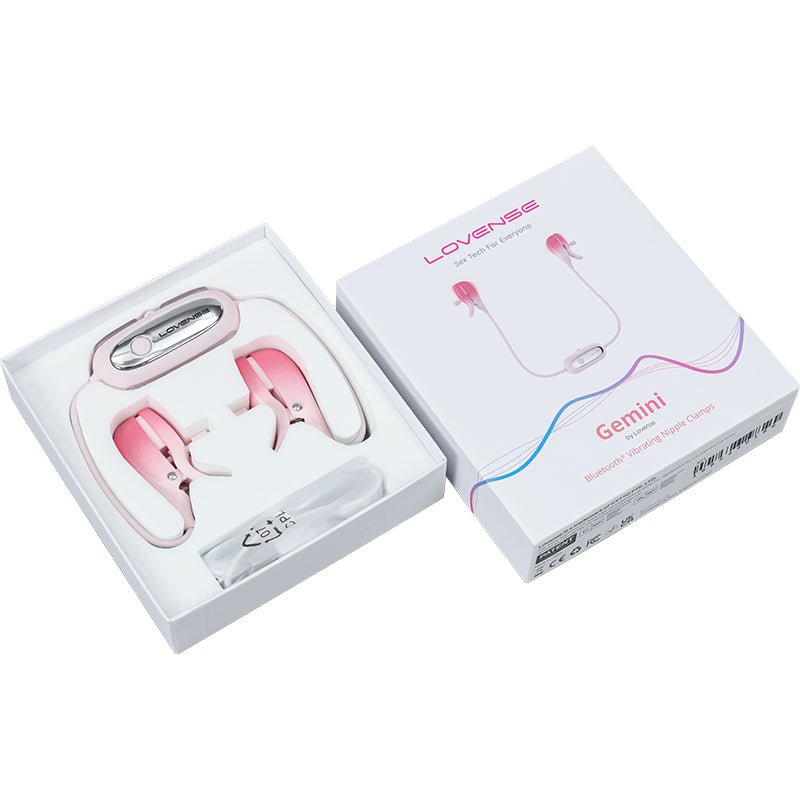 Lovense Gemini Vibrating Nipple Clamps Bluetooth Vibrator