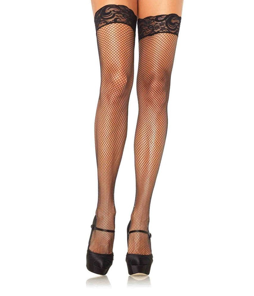 9122 Stay Up Fishnet Thigh Highs