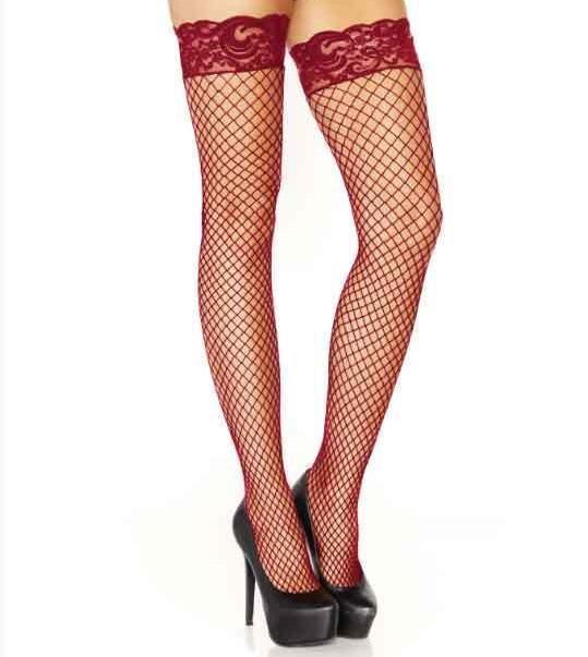 9201 Stay Up Fishnet Thigh Highs