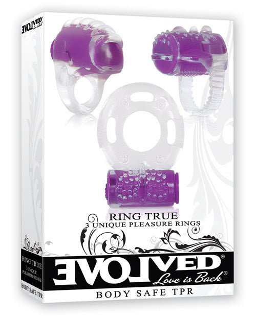 Evolved Ring True Unique Pleasure Rings Kit - 3 Pack