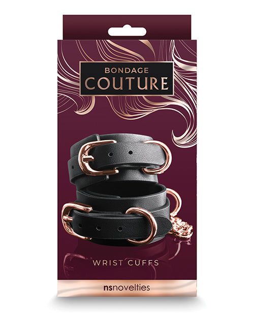 Bondage Couture Wrist Cuffs Black