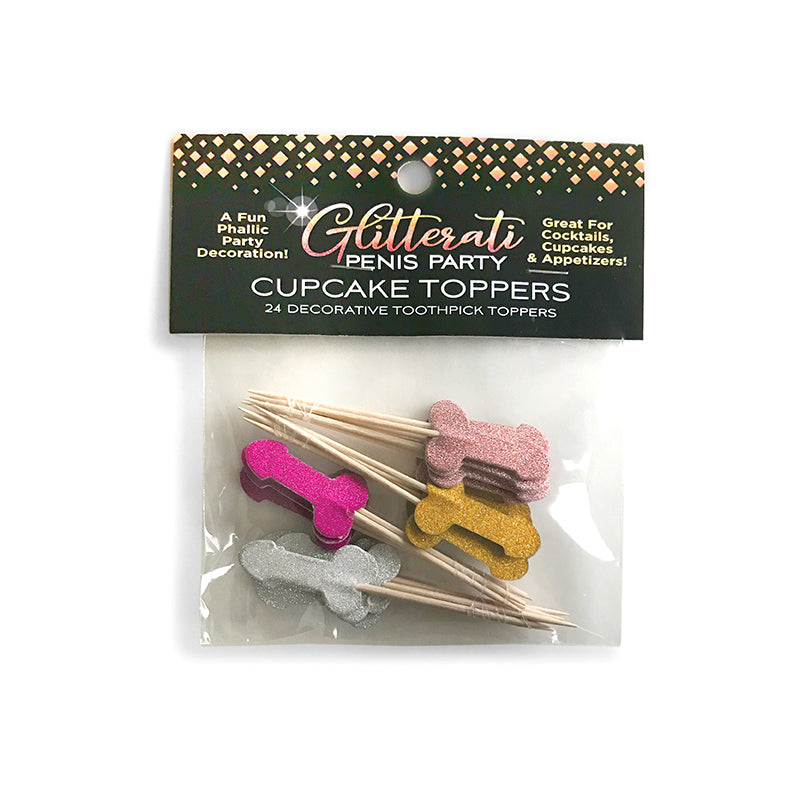 Glitterati Penis Cupcake Toppers