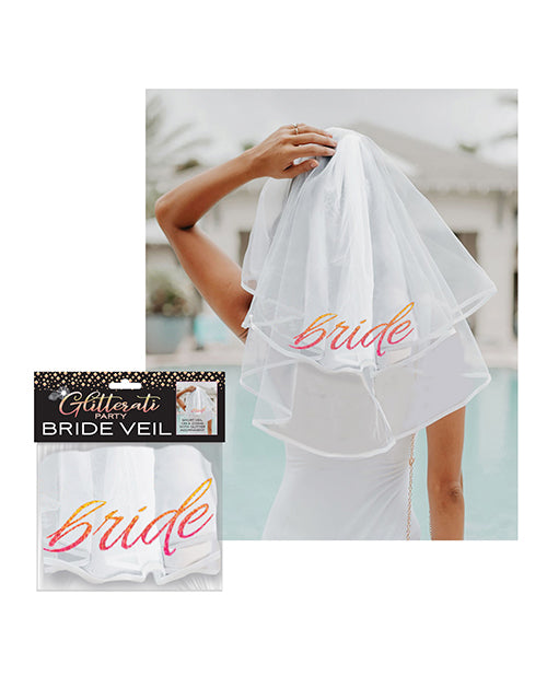 Glitterati Bride Veil Rose Gold/White