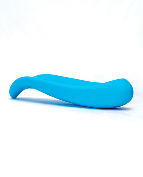 LuvSlide couples vibrator in blue side view.