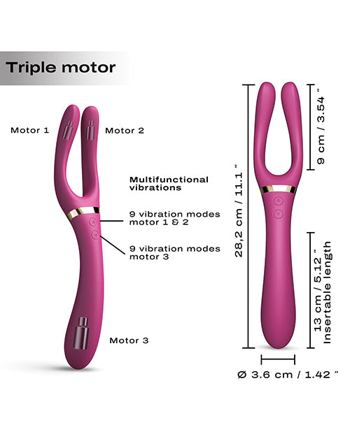 Dorcel Infinite Joy Bendable Forked Vibrator