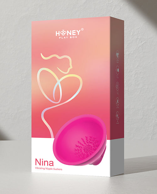 Nina Vibrating Nipple Suckers - Pink Nina Vibrating Nipple Suckers - Pink