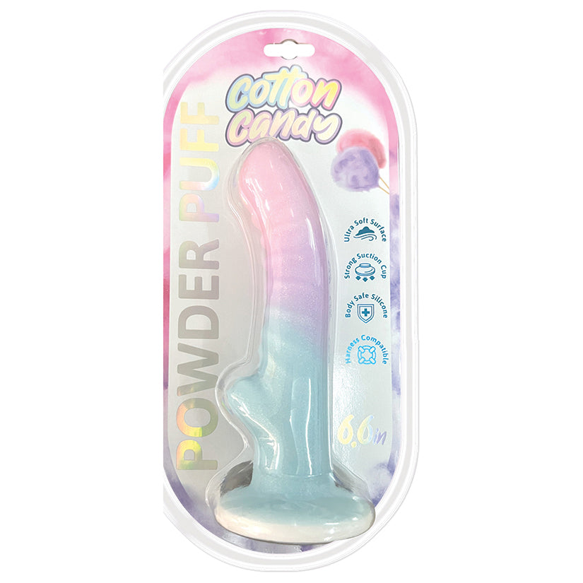 Cotton Candy Dildo Powder Puff 6.5"