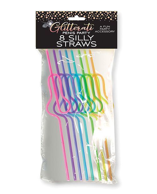 Glitterati Silly Penis Straws