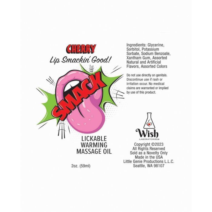 Smack Warming Massage Oil 2 oz
