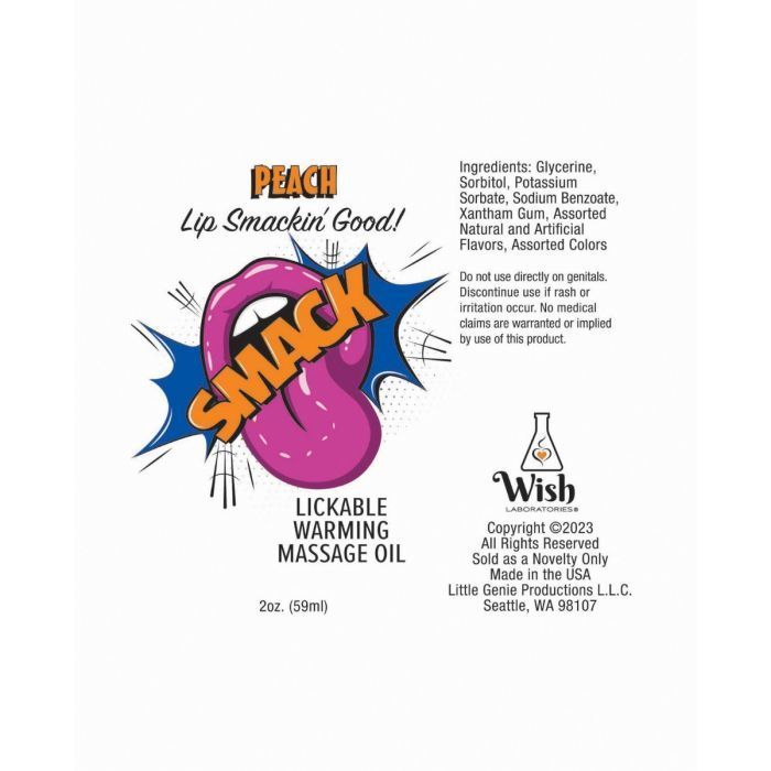 Smack Warming Massage Oil 2 oz