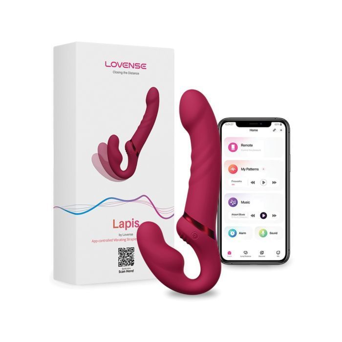 Lovense Lapis Vibrating Strapless Strap On Bluetooth Vibrator