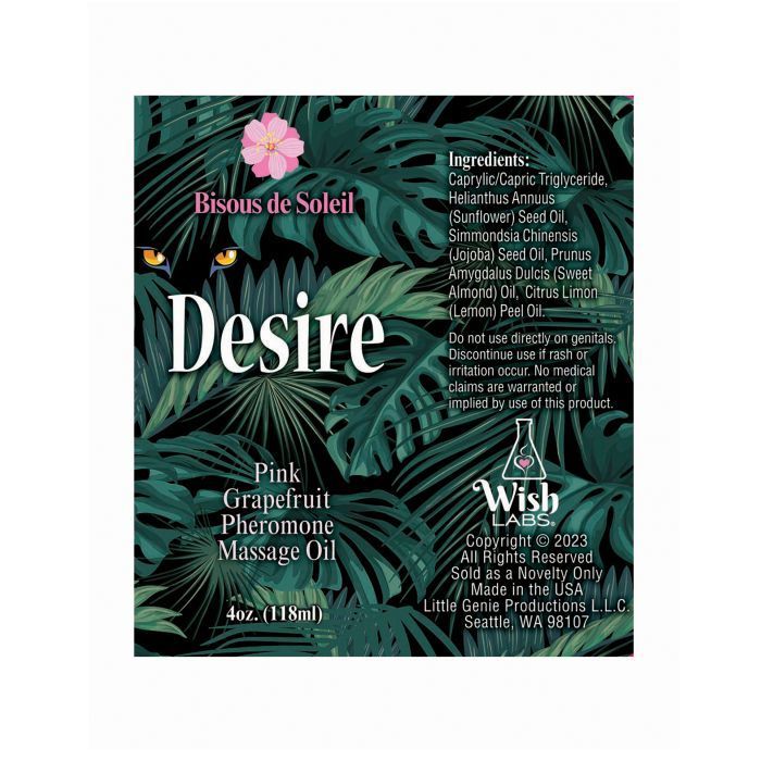 Desire Pheromone Massage Oil