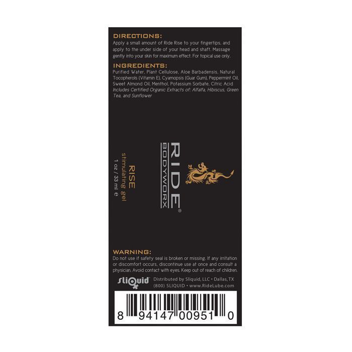 Ride Rise Stimulating Gel - 1 oz