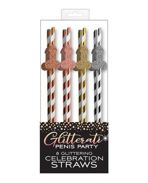 Glitterati Penis Party Straws
