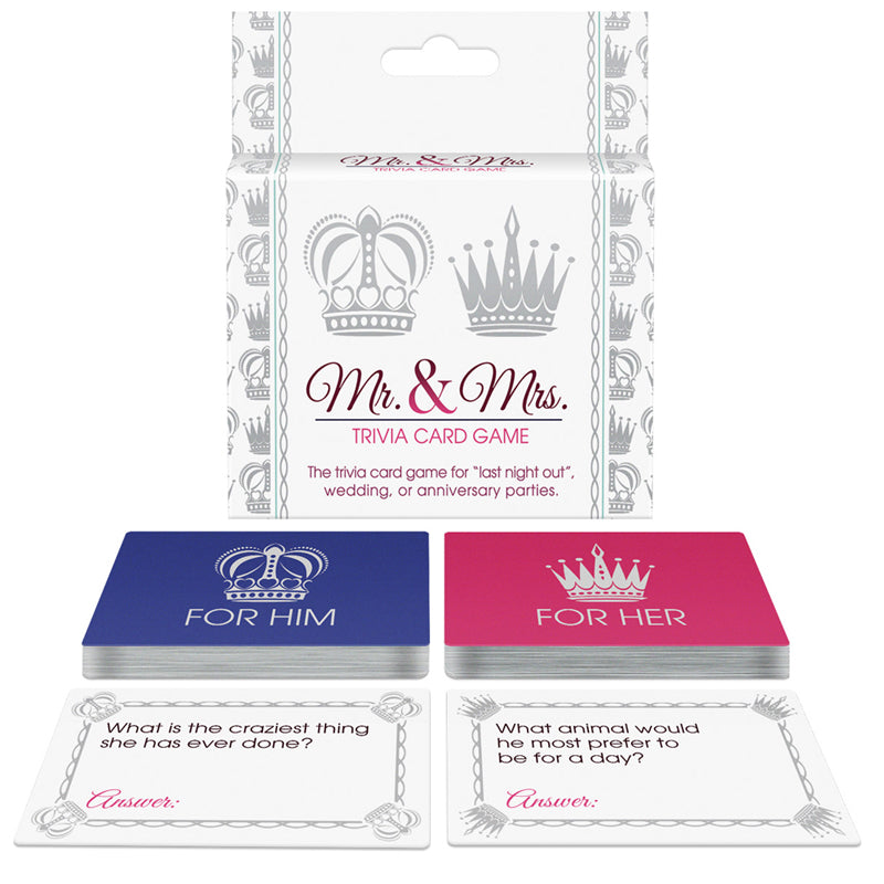 Mr. & Mrs Trivia Card Game