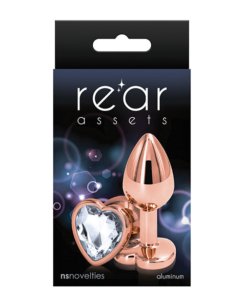 Rear Assets Rose Gold Heart Medium Plug