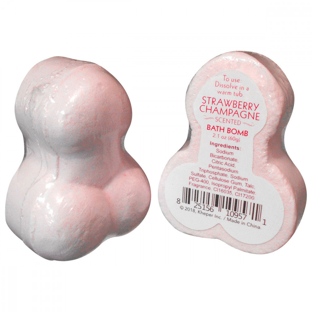 Naughty Bath Bombs - Strawberry Champagne Scented