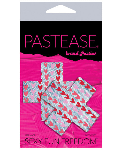 Pastease Light Denim Hearts