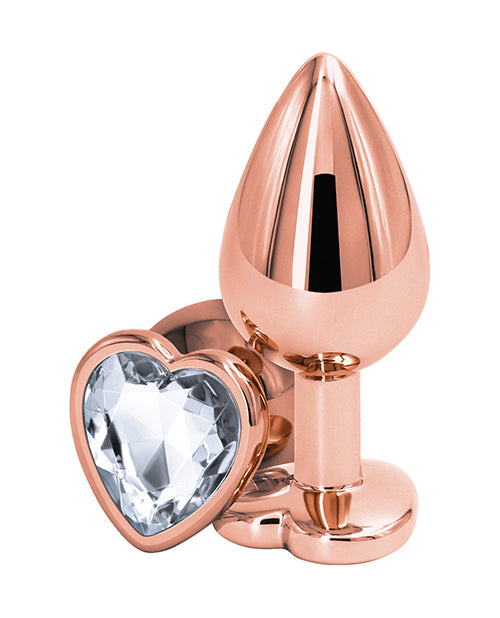 Rear Assets Rose Gold Heart Medium Plug