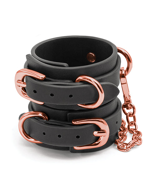 Bondage Couture Wrist Cuffs Black