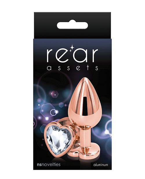 Rear Assets Rose Gold Heart Medium Plug