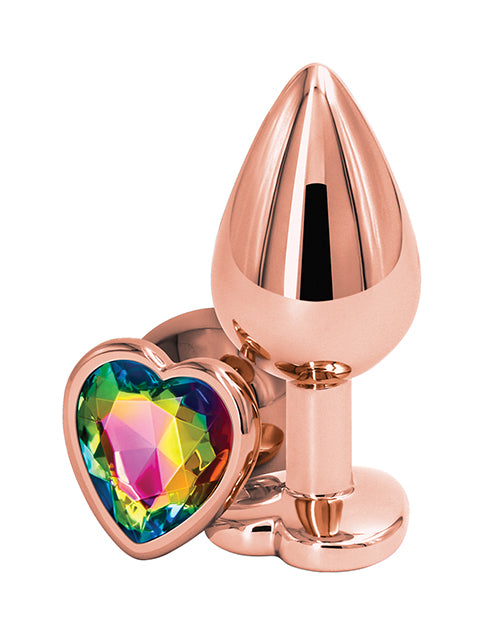 Rear Assets Rose Gold Heart Medium Plug