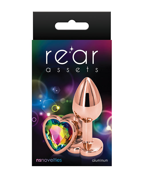 Rear Assets Rose Gold Heart Medium Plug