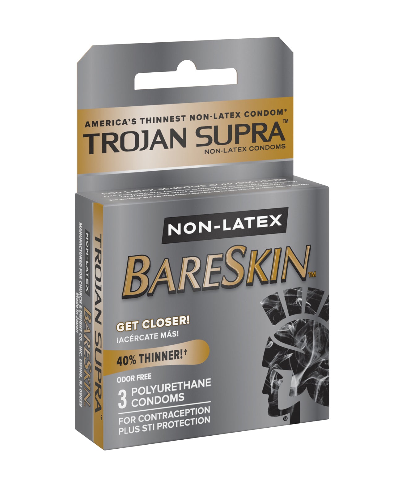 Trojan Supra Ultra-Thin Polyurethane Condoms