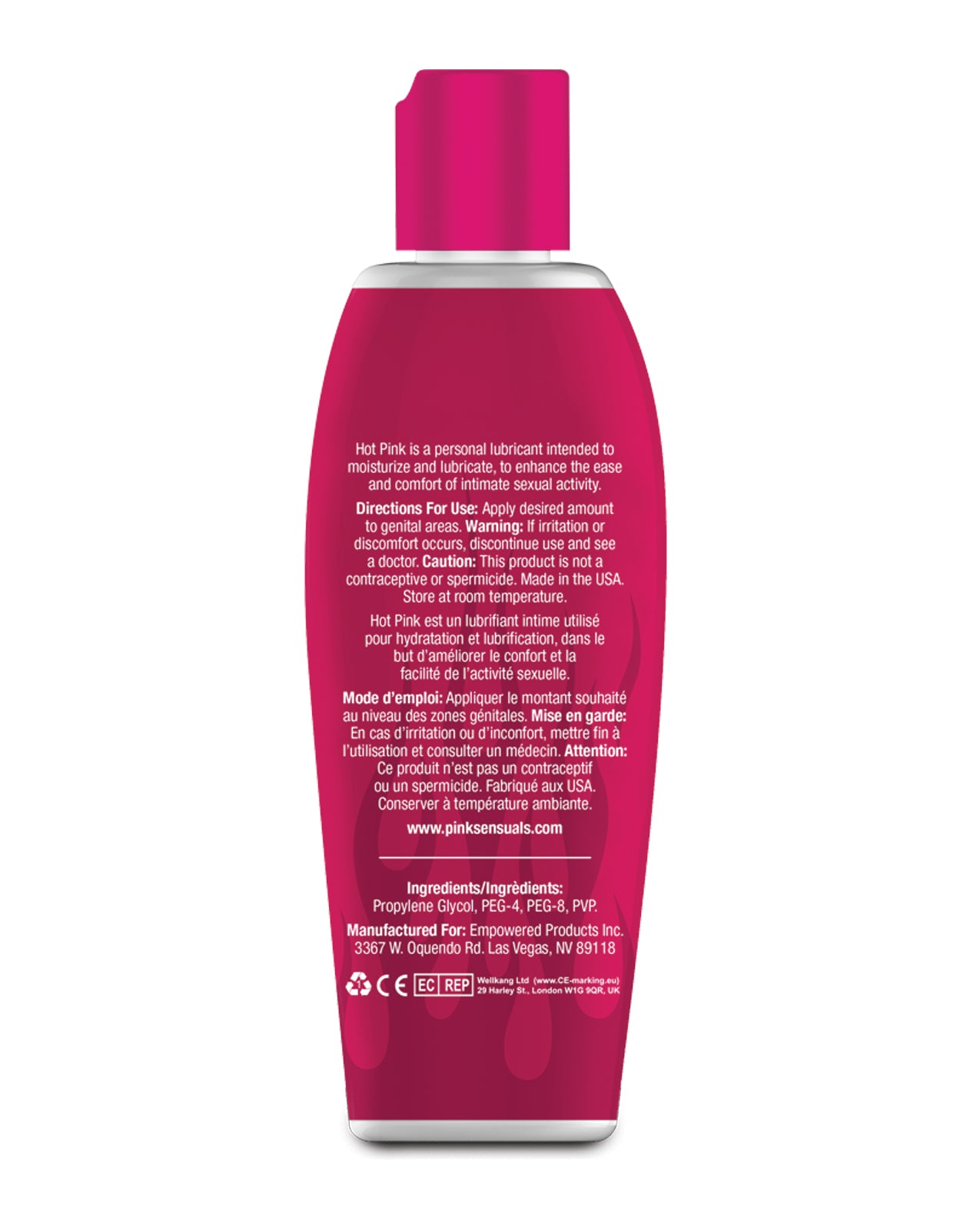 Pink Hot Pink Warming Lubricant