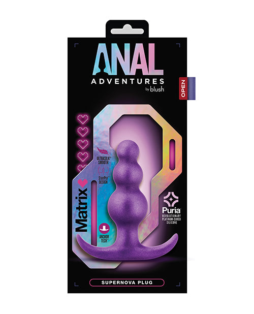 Blush Anal Adventures Matrix Supernova Plug Purple