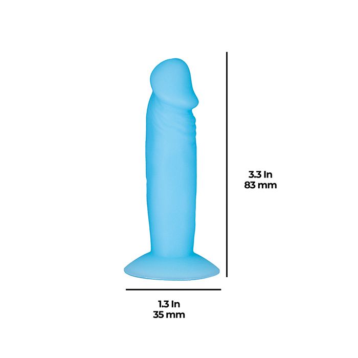 Silly Willy 3.3" Glow in the Dark Dildo