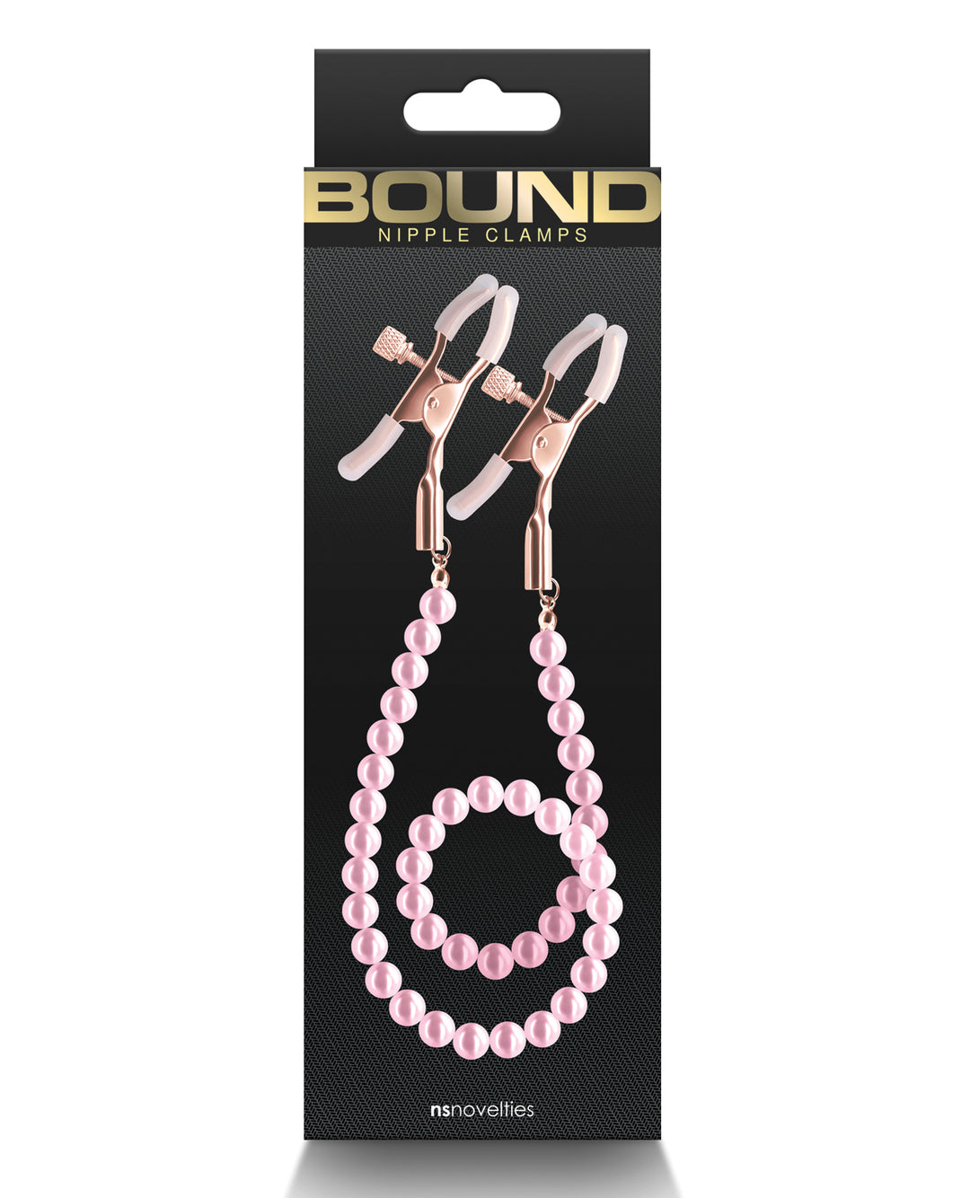 Bound Nipple Clamps DC1 -Rose Gold/Pink