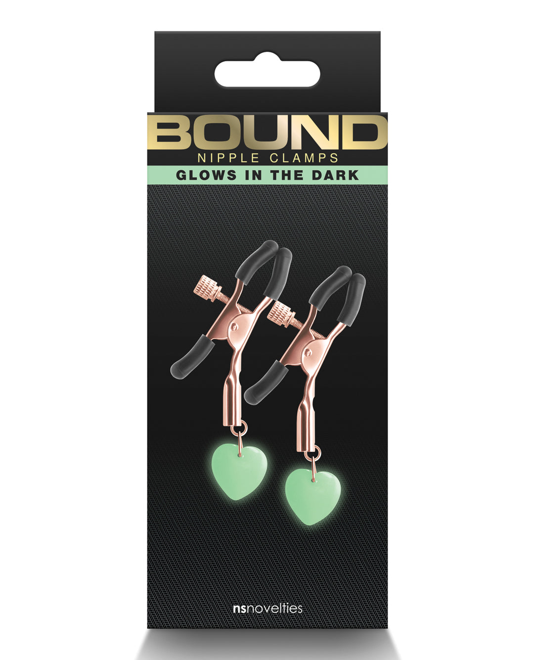 Bound Nipple Clamps G3 Iron Glow in the Dark -Rose Gold