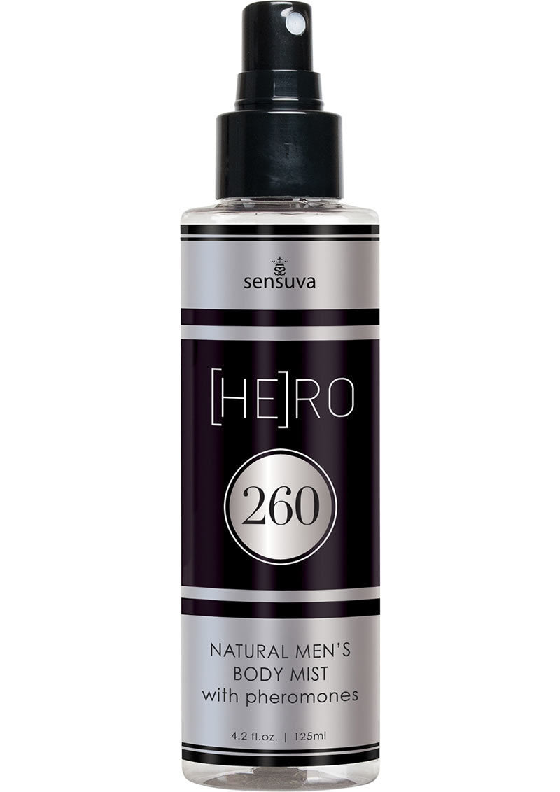 Hero 260 Natural Men's Body Mist with Pheromones 4.2oz Spray