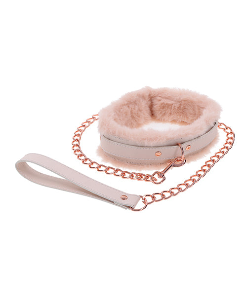 Sex & Mischief Peaches 'N Cream Fur Collar & Leash