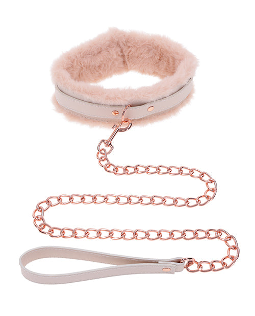 Sex & Mischief Peaches 'N Cream Fur Collar & Leash