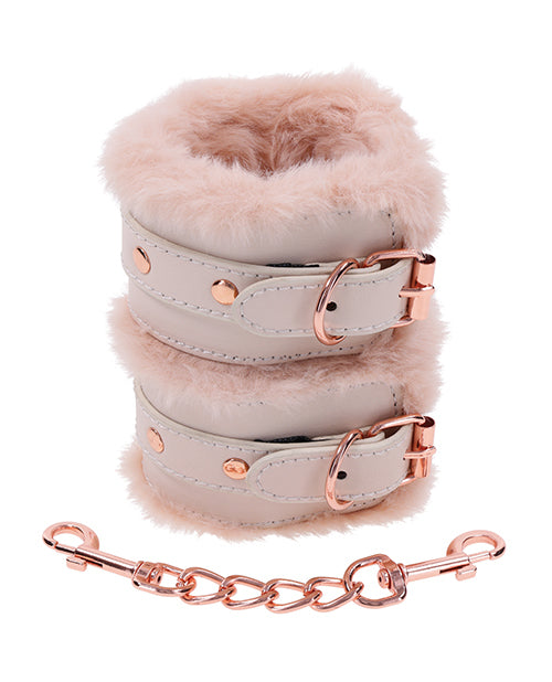 Sex & Mischief Peaches  'N Cream Fur Handcuffs