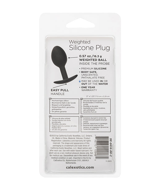 Weighted Silicone Anal Plug Weighted Silicone Anal Plug