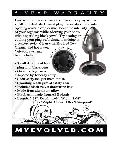 Evolved Black Gem Anal Plug Evolved Black Gem Anal Plug