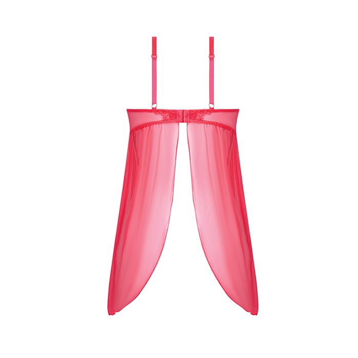 3805 Mesh Chemise Mini Dress