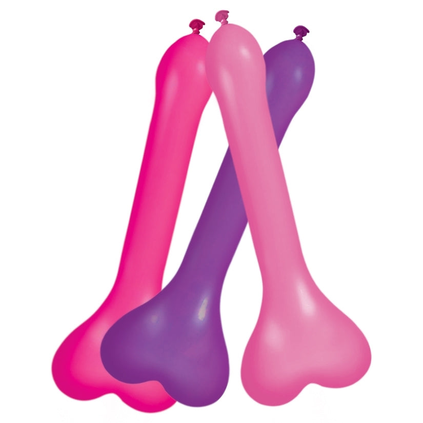 Pecker Balloons - Asst. Colors Box of 6
